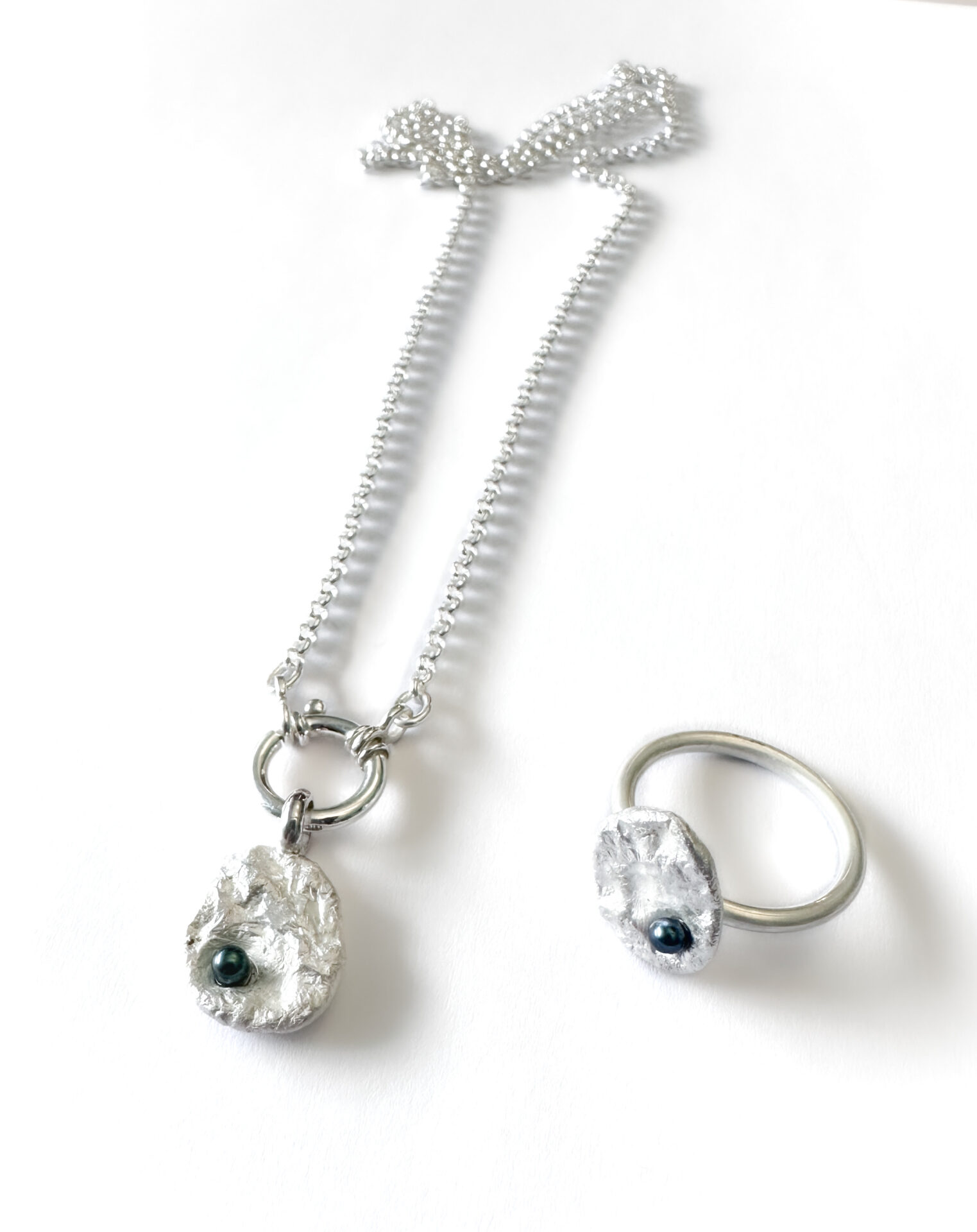 Necklace silver (925) Jasseron with big clasp - Image 5