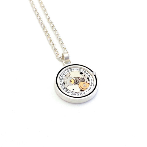 Hanger "Save the Date" zilver (925) met Diamant